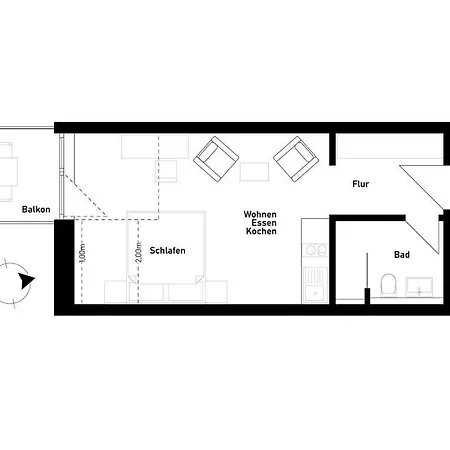 Wreecher Idyll 12 Charmantes Studio Mit Balkon Und Panoramablick *